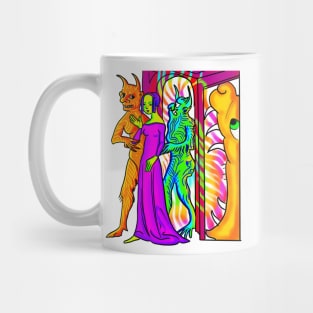 Bad Medieval Art Acid Daydream Concerned Demons Escorting Me From Hell Mug